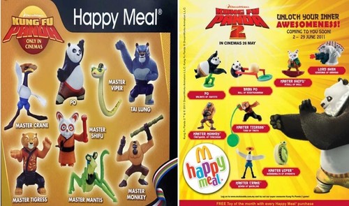 Giocattoli happy meal kung - happy, fu